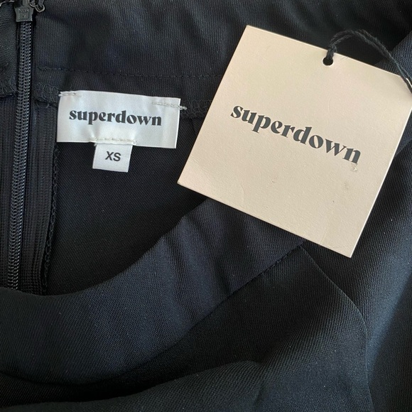 Superdown Milan Ruffle Mini Skirt in Black Size XS - Picture 7 of 8